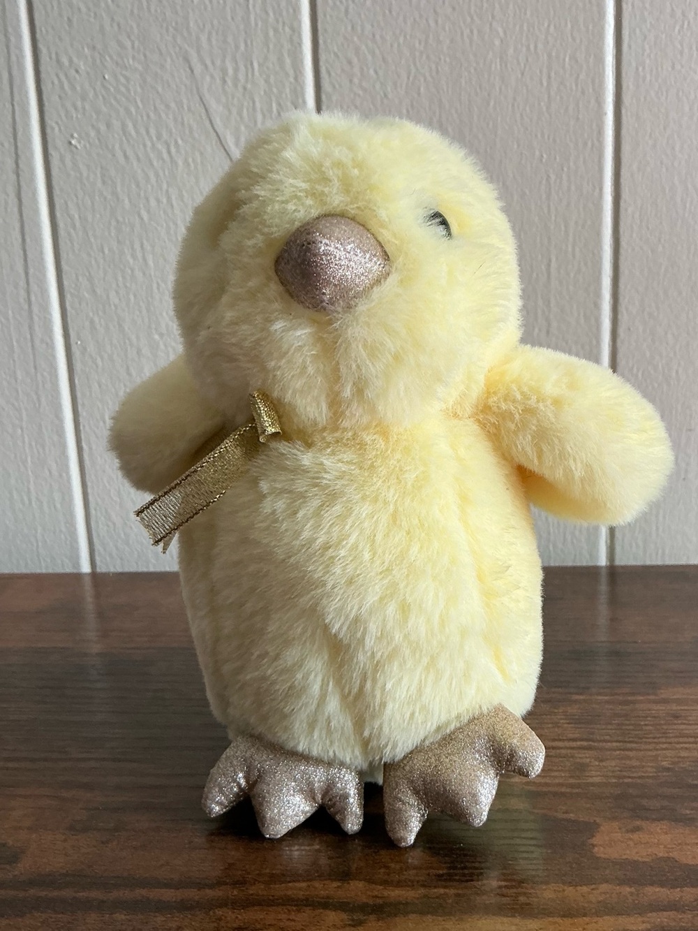 A Rare Soft Little FAO Schwarz Sparklers Baby Chick Stuffed Animal Plush Toy
